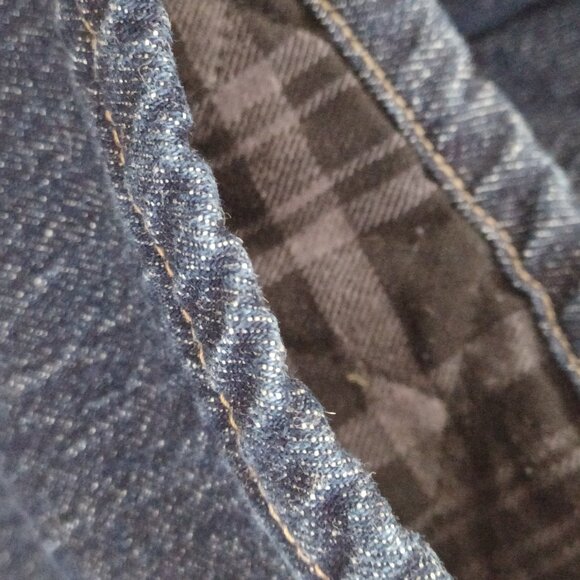 Flannel Lined Denim Jeans.  Tall teen/ men - Picture 4 of 5